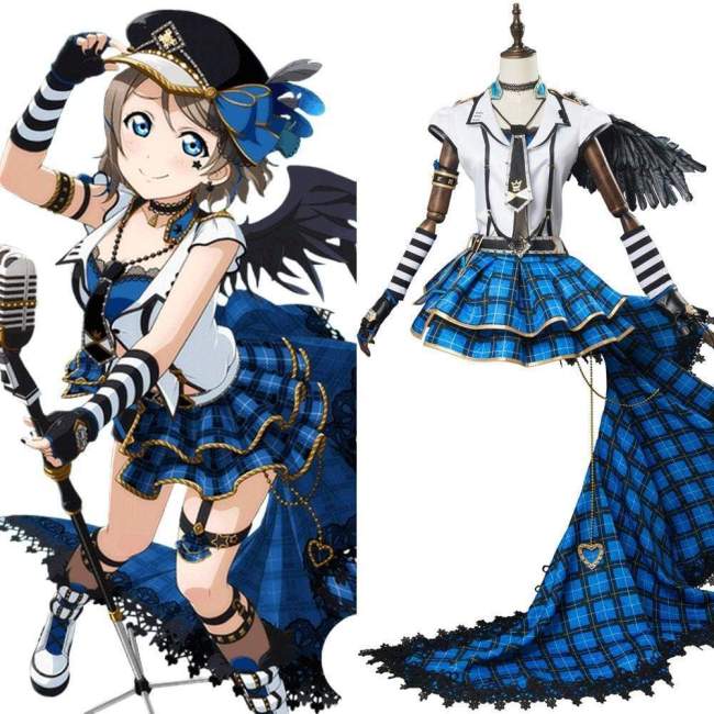 Love Live! Sunshine!! Watanabe Bouquet Dress Punk Rock Outfit Cosplay Costume