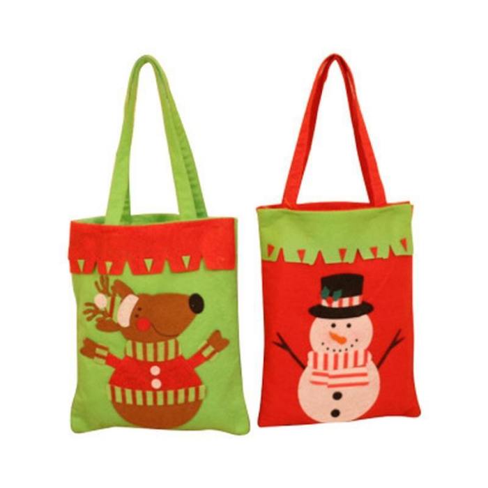 Merry Christmas Santa Sack Gift Bags Snowman  Decoration For New Year Xmas  Candy Bag Handmade Christmas Gift Bag