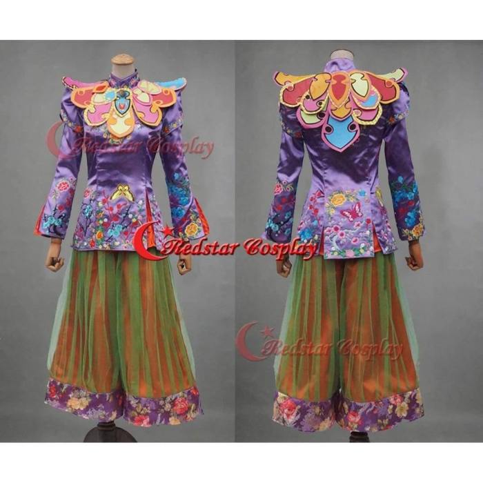 2016 Film Alice Through The Looking Glass Mandarin Cosplay Costume Alice In Wonderland --- For Both Adults And Kids