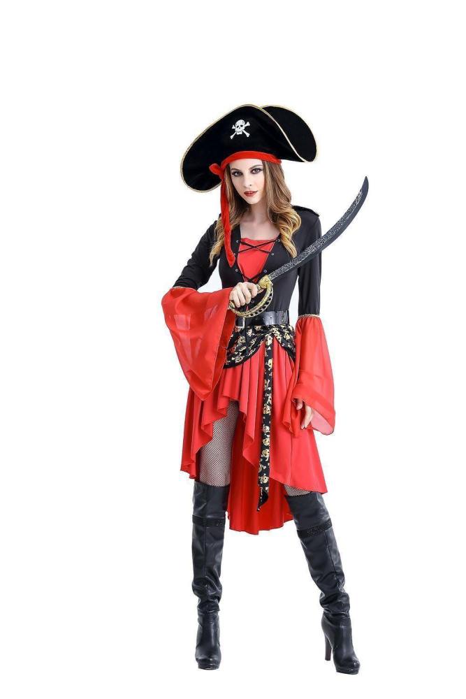 Caribbean Pirate Costume Halloween Queen Costume