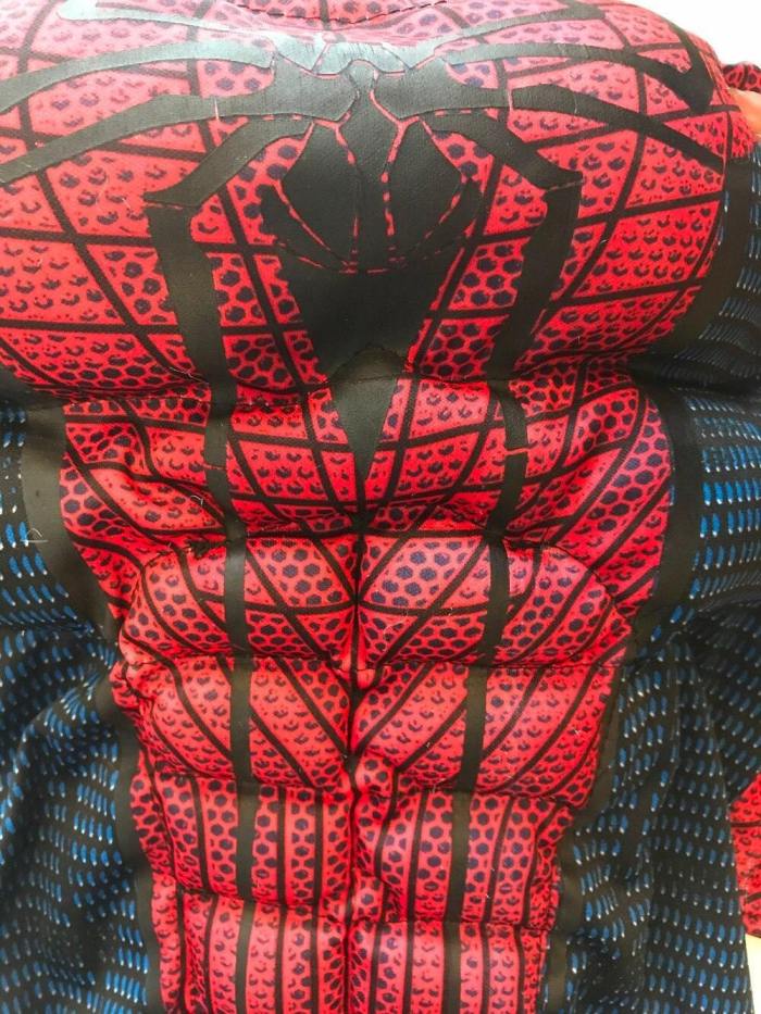 Kids Spiderman Muscle Cosplay Halloween Carnival Costumes Jumpsuit