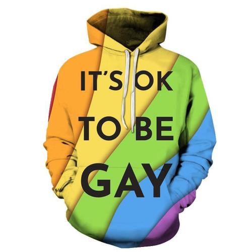 Ok To Be Gay 3D - Sweatshirt, Hoodie, Pullover