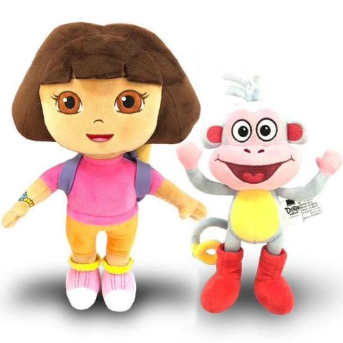100% Genuine 15-30Cm Dora The Explorer Boots Swiper Cartoon Plush Soft Stuffed Doll Children Toy Kids Birthday Christmas Gift