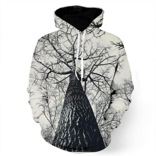 Haunted Black And White Tree Sweatshirt/Hoodie