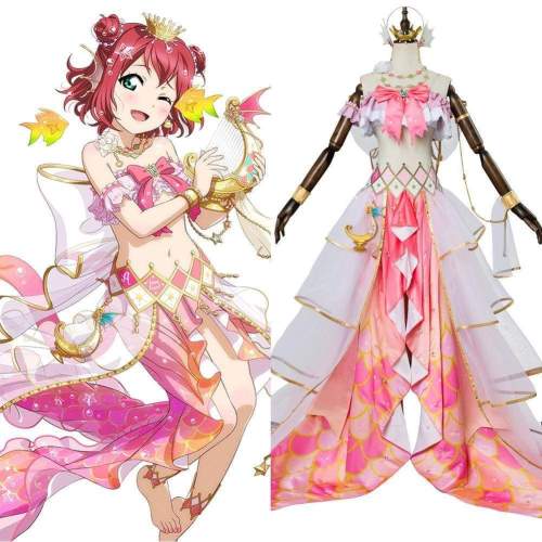 Lovelive Mermaid Festa Kurosawa Ruby Cosplay Costume Awakening Dress