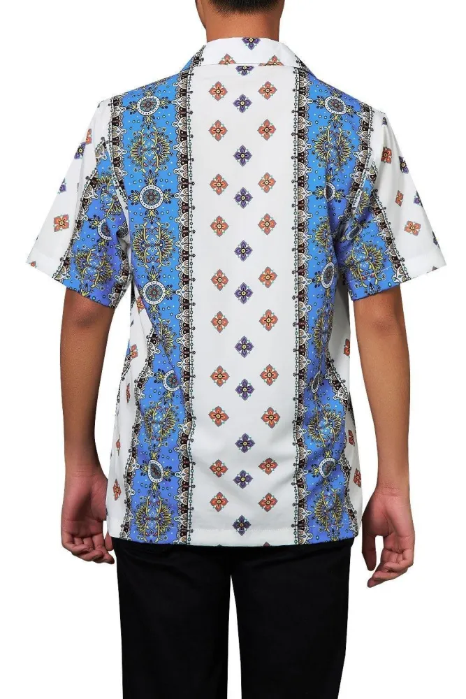 Men'S Hawaiian Shirt Floral Pattern Printing