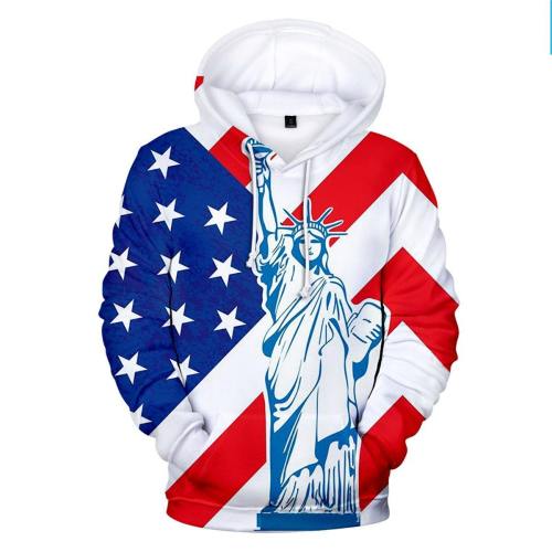 American Flag With Statue Of Liberty 3D Hoodie