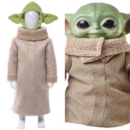 Star Wars The Mandalorian Yoda Baby Cosplay Costume For Kids Children