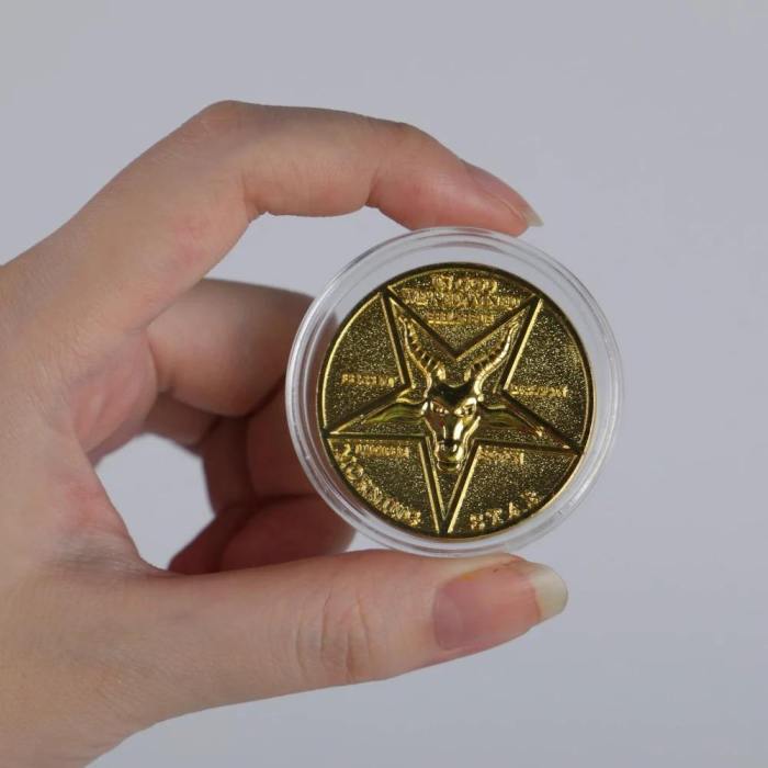 Lucifer Pentecostal Coin Silver&Gold Coin High Quality Brand Sale Cosplay Accessories Movie Costume Prop For Fans