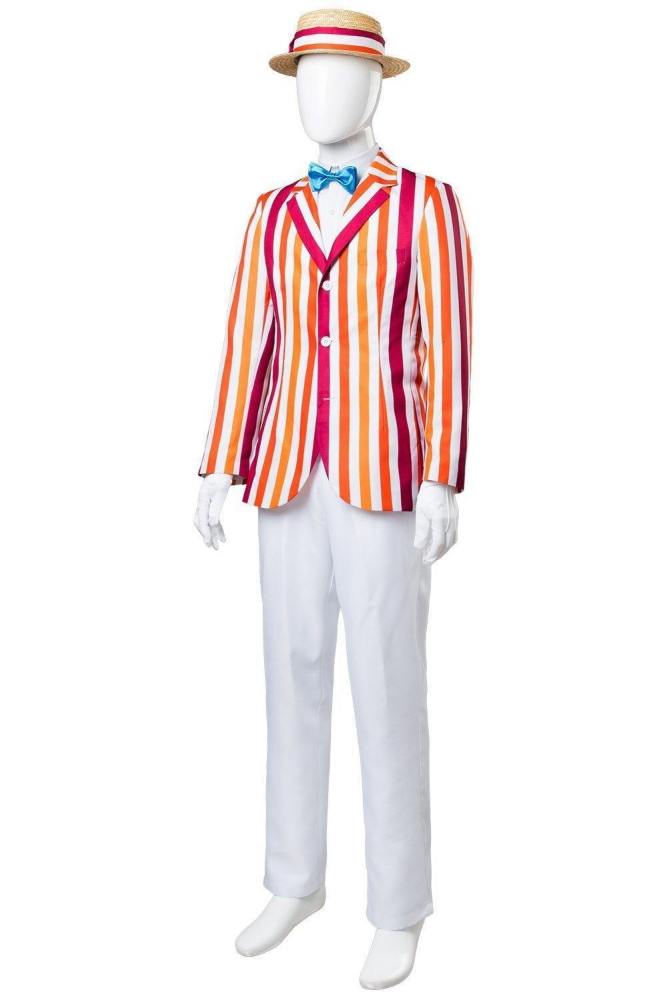 Mary Poppins  Film Bert Dick Van Dyke Suit Cosplay Costume