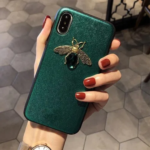 3D Diamond Bee Glitter Phone Case