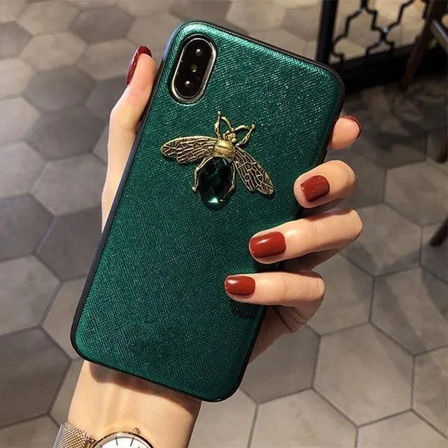 3D Diamond Bee Glitter Phone Case