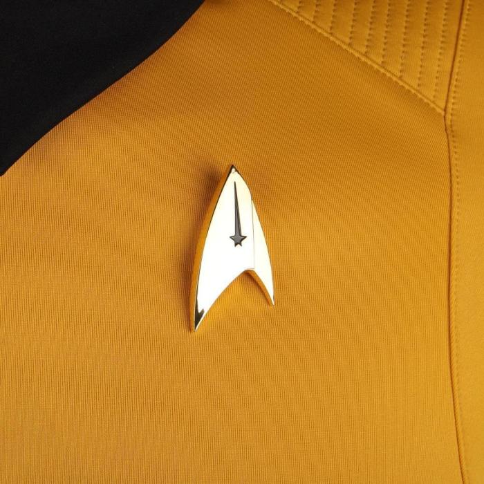 Star Trek Discovery Season 2 Starfleet Captain Kirk Shirt Uniform Badge Costumes Halloween Cosplay Costume
