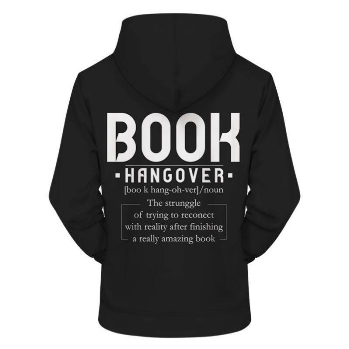 Book Hangover 3D - Sweatshirt, Hoodie, Pullover