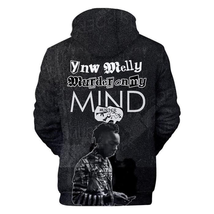 Ynw Melly Print Hoodie 3D Vivid Pullover Shirt