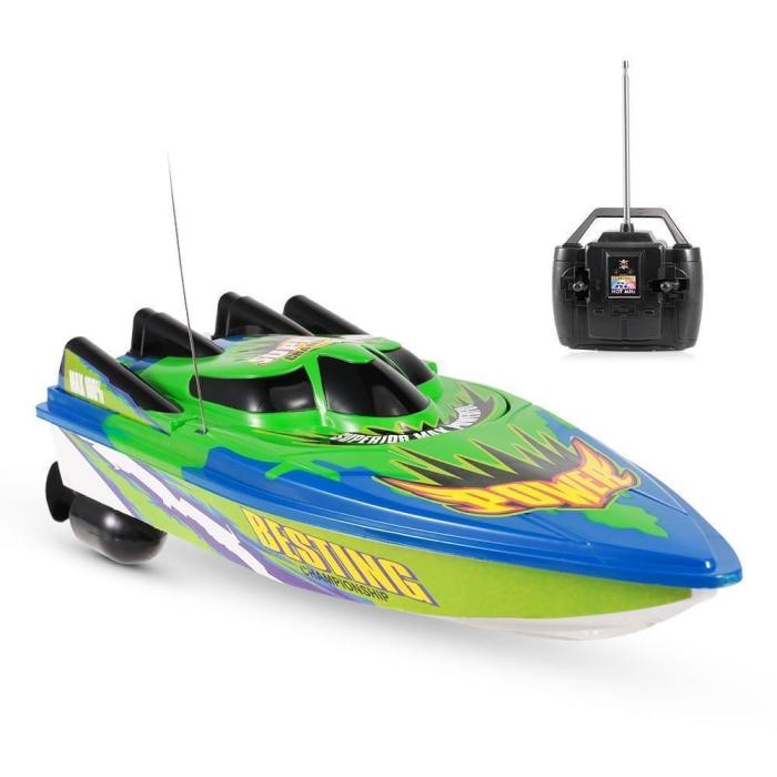Remote Control Racing Boat Electric Waterproof Toy Rc Red Green