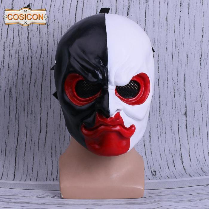 Payday 2 The Heist Joker Clown Mask Halloween Cosplay Prop