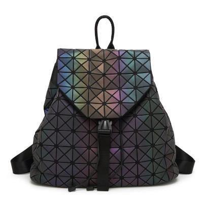 Geometric Hologram Backpack For Women