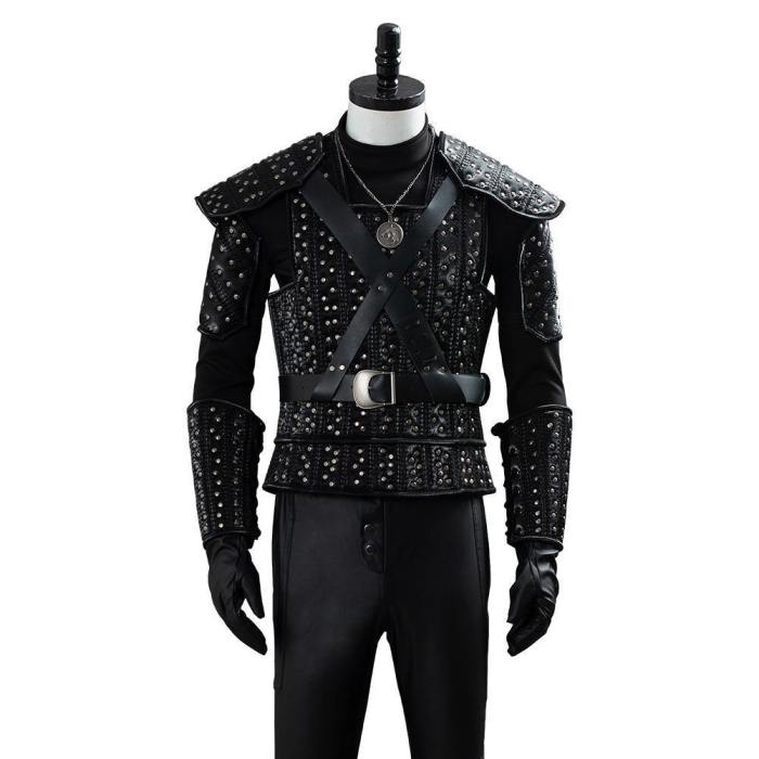 The Witcher Cavill Geralt Uniform Tv Show Cosplay Costume