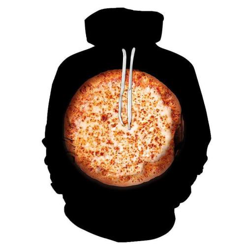 Round Cheese Pizza 3D - Sweatshirt, Hoodie, Pullover