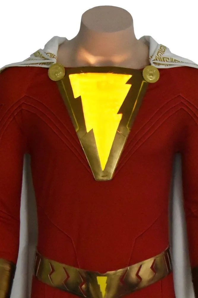 Movie Shazam Billy Batson Outfit Cosplay Costume Version Two