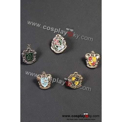 Harry Potter Hogwarts School Metal Badge Set Of 5