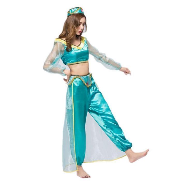 Lamp Of Aladdin Jasmine Princess Dress Costumes