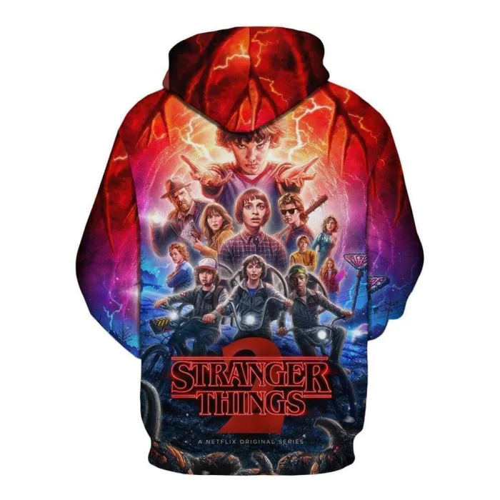 Stranger Things Hoodie - Stranger Things Season 2 Pullover Hoodie