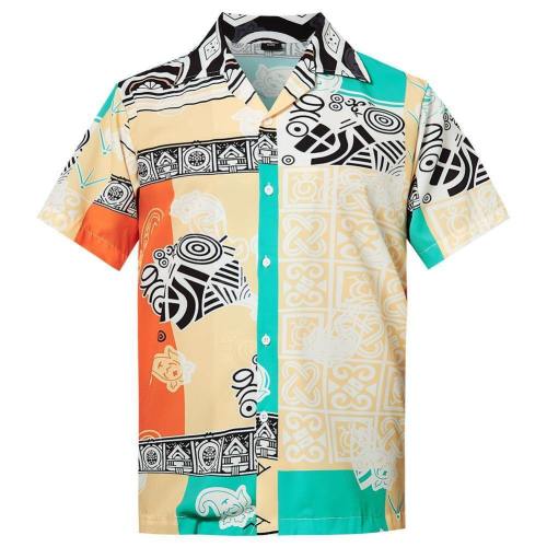 Men'S Hawaiian Shirt Geometric Printing