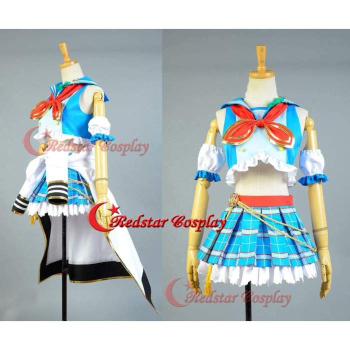 Love Live!Koizumi Hanayo Cosplay Costume School Idol Tomodachi Cosplay Navy Sailor Suit Cape