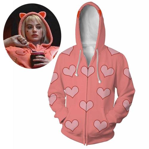 Birds Of Prey Suicide Squad Harley Quinn Sweatshirt Pink Hoodies Costumes