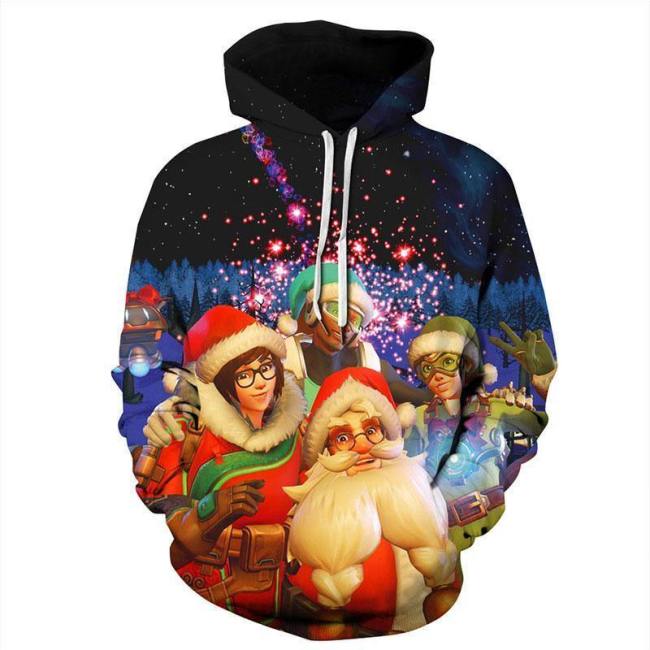 3D Christmas Hoodies With Family Pattern