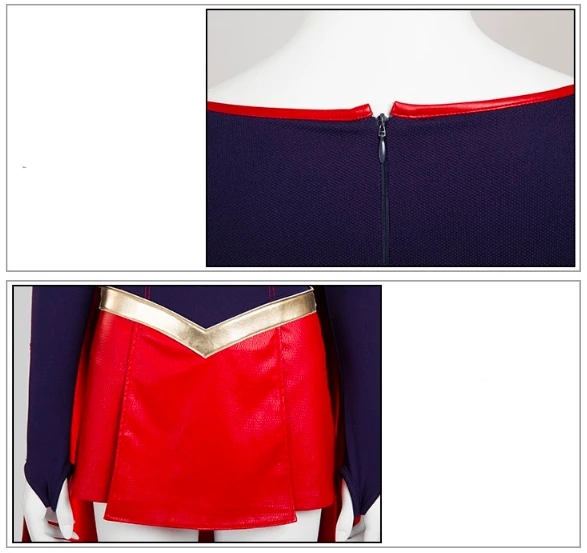 Supergirl Costume Cloak Skirt Movie Halloween Carnival Cosplay Costumes For Women And Girls