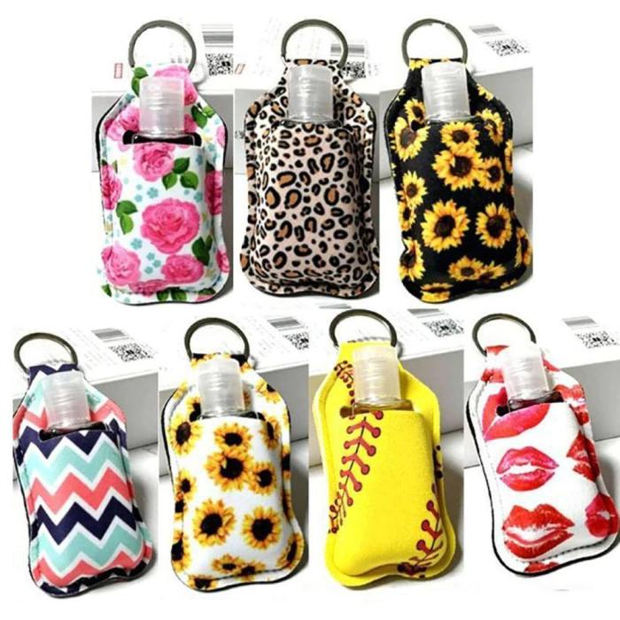 Portable Hand Sanitizer Keychain With Refillable Bottle