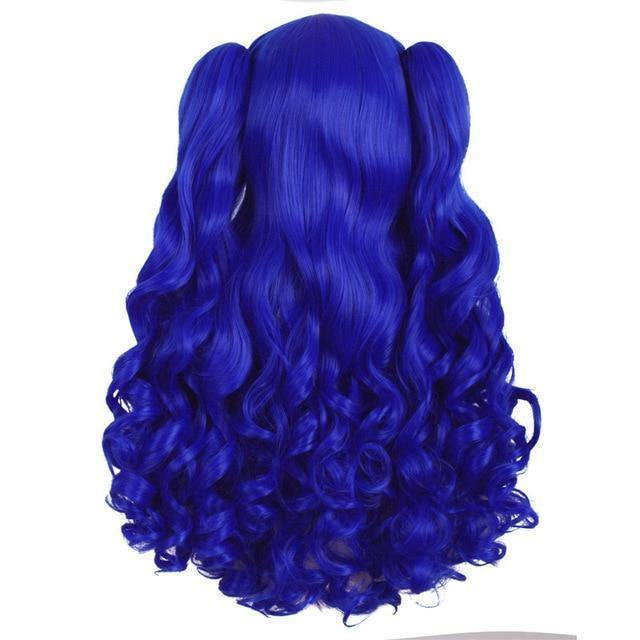 Mapofbeauty Long Wavy Cosplay Wigs Ponytails Shape Claw Heat Resistant Synthetic Hair