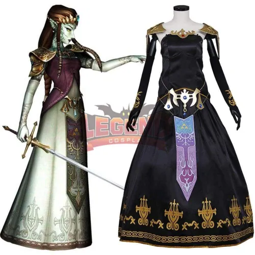 Legend of Zelda Twilight Princess Fancy Dress Cosplay adult costume Custom Made halloween women costume