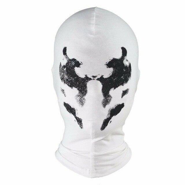 Watchmen Rorschach Walter Kovacs Hood Balaclava White Mask Cosplay