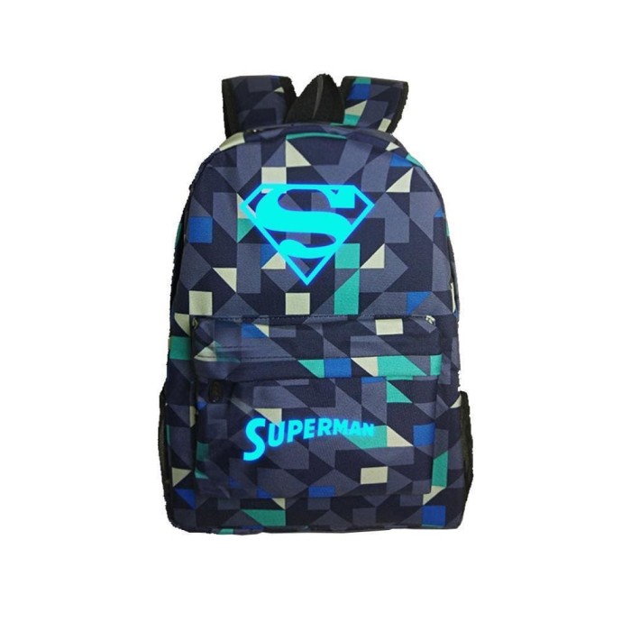 Dc Comic Super Hero Superman Luminous 17  Computer Backpack