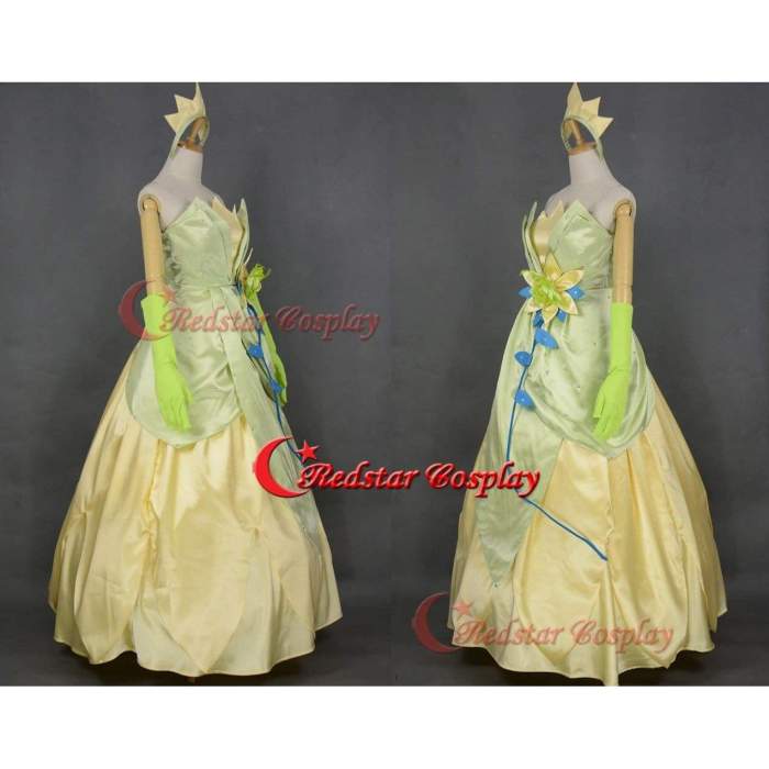 Princess And The Frog Inspired Tiana Costume Cosplay Dress Princess Tiana Frog Queen Inspired Dress Costume