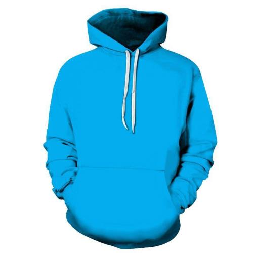 Blue Color 3D - Sweatshirt, Hoodie, Pullover