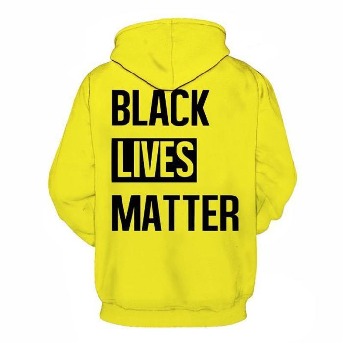 Yellow Black Lives Matter 3D - Sweatshirt, Hoodie, Pullover