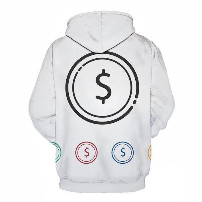 Dollar Signs 3D - Sweatshirt, Hoodie, Pullover