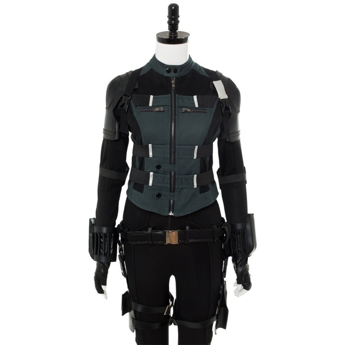 Avengers 3 :Infinity War Black Widow Natasha Romanoff Outfit Cosplay Costume Whole Set