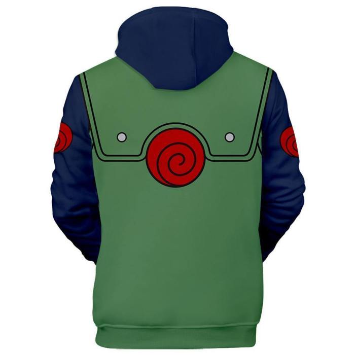 Unisex Hatake Kakashi Hoodies Naruto Pullover 3D Print Jacket Sweatshirt