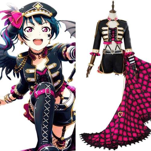 Love Live! Sunshine!! Yoshiko Tsushima Punk Rock Cosplay Costume Dress