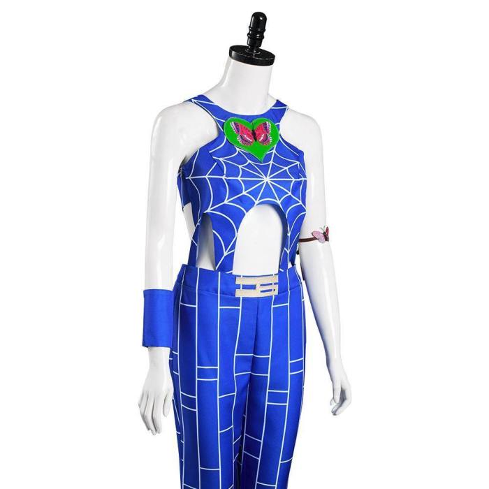 Jojo‘S Bizarre Adventure: Stone Ocean Jolyne Cujoh Pants Vest Outfits Halloween Carnival Suit Cosplay Costume