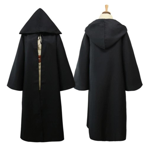 Star Wars Jedi Knight Costume Hooded Cloak Halloween Party Cosplay Costume