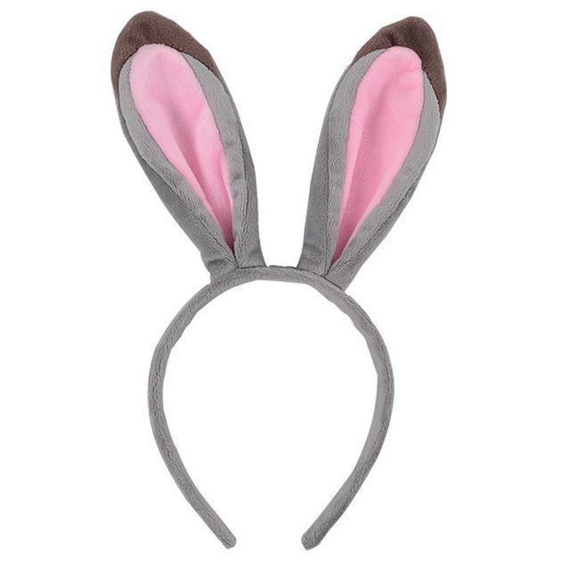 Halloween Party Cosplay Judy Nick Elk Antlers Cute Kawaii Fox Rabbit Ear Soft Headband Accessories