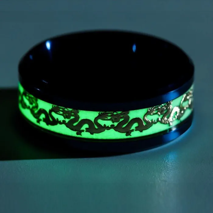 Titanium Sea Dragon Ring