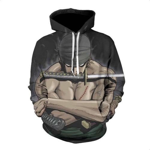 One Piece Hoodie - Zoro Pullover Hoodie Csso022